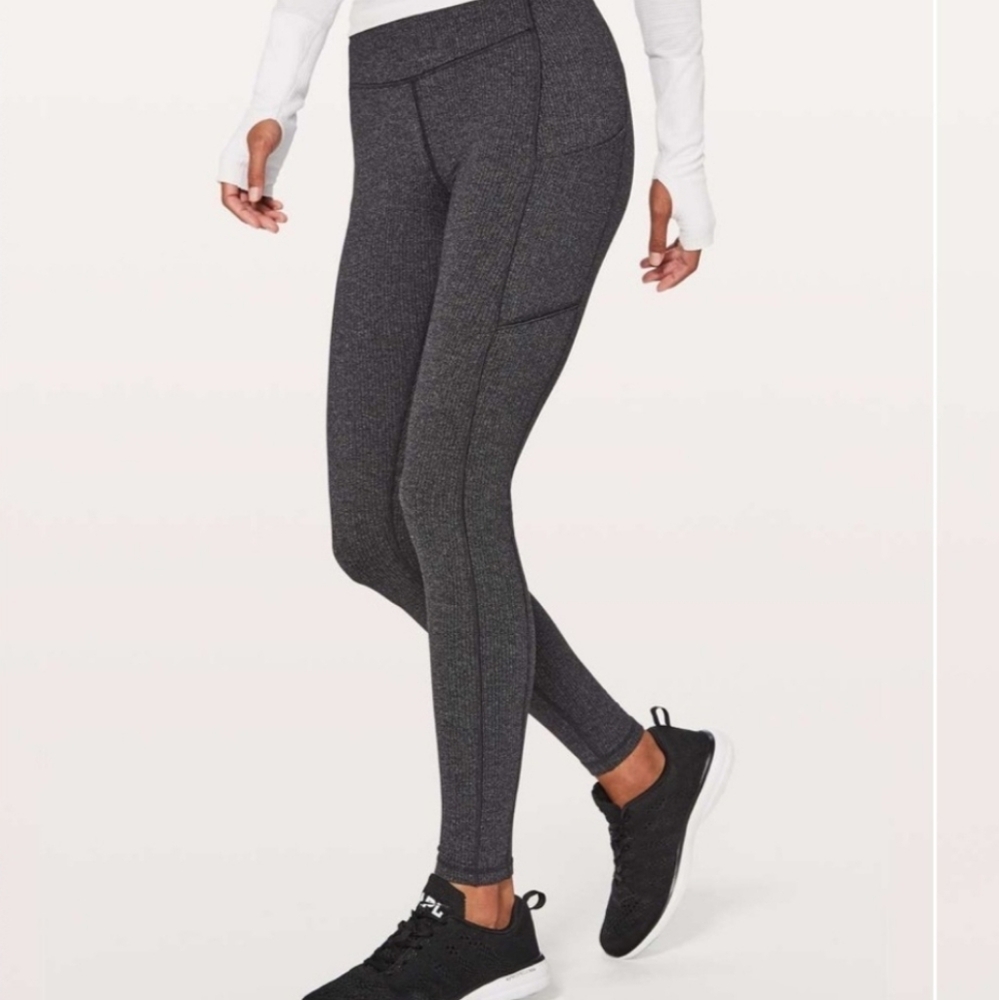 Lululemon Speed Up Tight Power Luxetreme Variegated Knit Herringbone 4